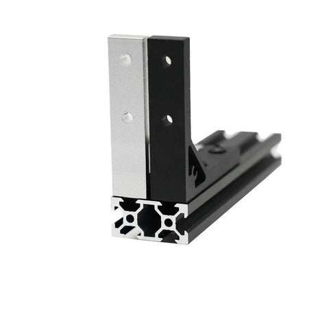 4 Pack 78x78mm Corner Brackets for 2020 Aluminum Extrusion Profile 90 Degree Gusset With 16 M5 Screws And 16 M5 T Nuts Heavy Duty Aluminum Alloy Support