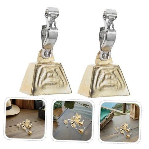 Stainless Steel Clip On Fishing Rod Bite Alarm Bells Set With Loud Ringing Sound for Carp Fishing Night Alerts by BESTonZON
