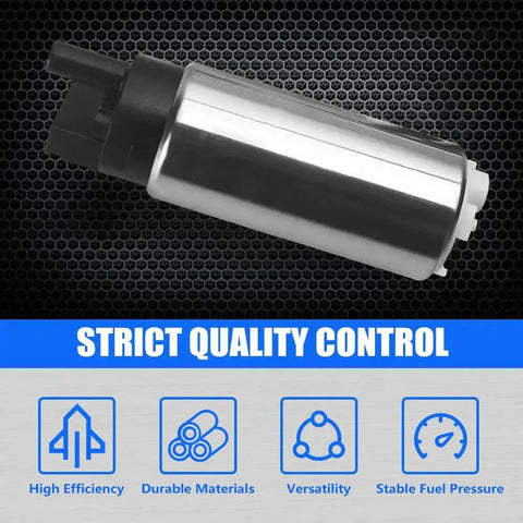 255 LPH High Flow In Tank Fuel Pump Kit With Strainer And Wiring 38mm Body Diameter Universal Fit For Gasoline Vehicles 12V System