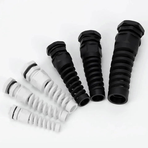 22 Piece Cable Gland Kit For Electrical Installations With PG7, PG9, PG11, PG13.5, PG16, And PG21, white and black glands