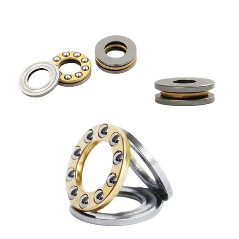 Four Pack Mini Thrust Ball Bearings For 3D Printers 4x10x4mm Axial Bearings In Bearing Steel With Brass Cage