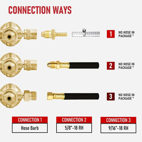 Argon Regulator With Gauges For MIG And TIG Welding Brass Body CGA580 Inlet 0 To 4500 PSI connection options