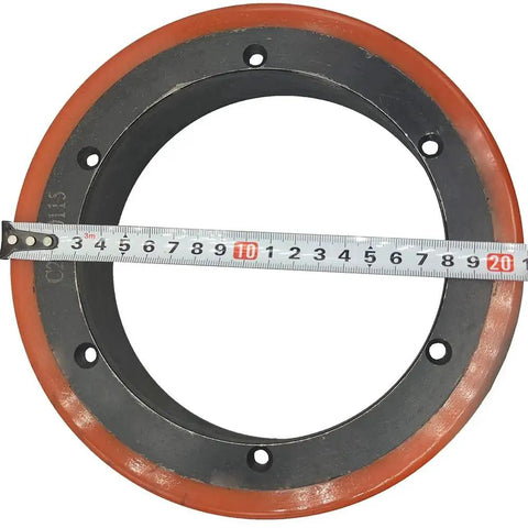 Heavy Duty Drive Wheel 1115-220000-A0 Replacement for Big Joe Electric Pallet Jack E25 E30 EZ30 P33 S22, round with ruler measure