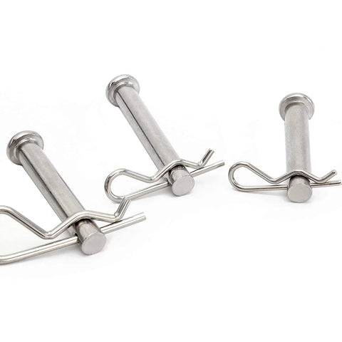 10 Pack Cotter Pins And Hairpin Spring Fasteners Kit For Auto And Engineering Use Galvanized R Clips Retaining Pins 4x75mm Quick Install