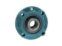 1-3/8 in Piloted Flange Set Screw Ball Bearing Single Unit - Medium Duty Sealed Ball Insert, Cast Iron FCSX07 Housing