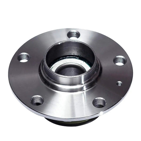 Front view of rear wheel hub and bearing assembly for FWD rides with 30mm bearing OE quality ISO TS certified.