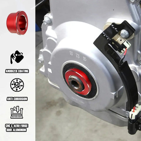 Pro Grade LS Timing Cover Alignment Tool Kit in Red Billet Aluminum Front and Rear Cover Seal Installer for GM LS Series Engines