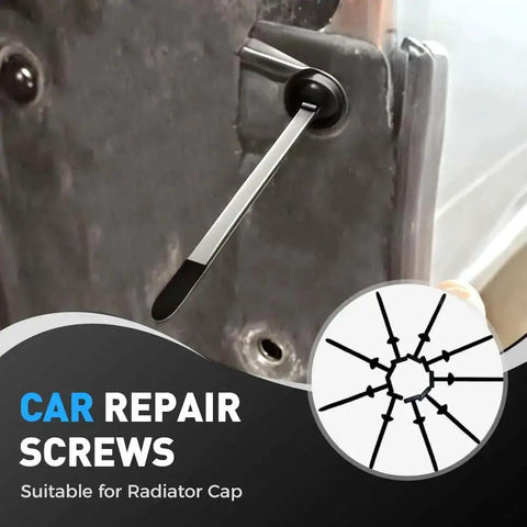 Heavy Duty Self-Locking Cable Tie Buckle Kit for Cars shown installed in vehicle, displaying durable nylon zip tie use in auto repairs.