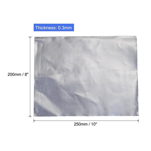 Graphite gasket sheet, PATIKIL flexible graphite foil, 250x200x0.3 mm, pack of 5