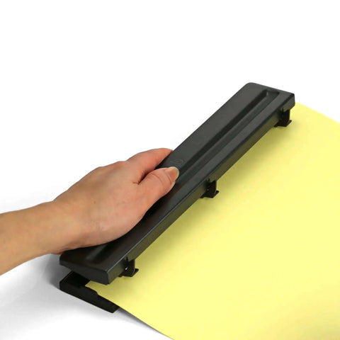Three Hole Punch For Home Or Office No Fuss 8 Sheet Capacity Cuts 9/32 Inch Holes Through 20lb Paper Removable Chip Tray