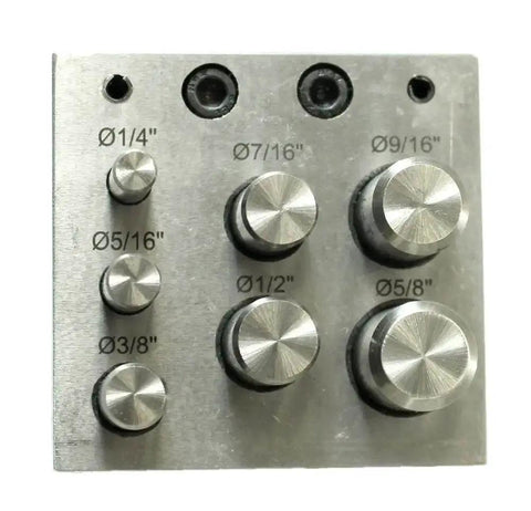 Heavy Duty Disc Cutter With Seven Jewelry Punches From One Quarter Inch to Five Eighths Inch for soft metal DIY jewelry making