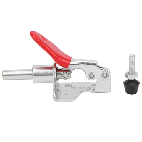 4-Piece Push-Pull Toggle Clamp Set With Quick Release Fixed Handle Locking Tools For Woodworking Jigs and Welding Fixtures