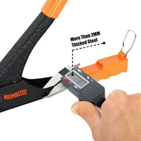 Close-up of Heavy Duty Pop Rivet Gun Kit with 200 Rivets, measuring 2mm thickened steel, for auto body and DIY projects.