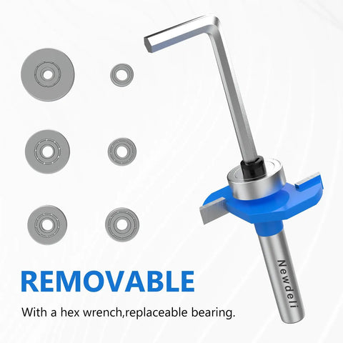 1 Inch Rabbeting Bit Rabbet Router Bit Set With One Quarter Inch Shank Incl...