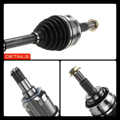 Beefy Front CV Axle Shaft Assembly Pair For Toyota 4Runner 2003 To 2022, Tacoma 2005 To 2020, FJ Cruiser 2007 To 2014, And Lexus GX460 2010 To 2022