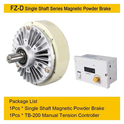 Pro Grade Magnetic Powder Brake Tension Controller Kit for Textile Machines with TB-200 Manual Tension Controller