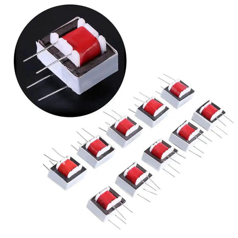 10 Pack 1 To 1 Audio Isolation Transformer With EI14 Core, 600 Ohm Primary To 600 Ohm Secondary, shown in a set of ten