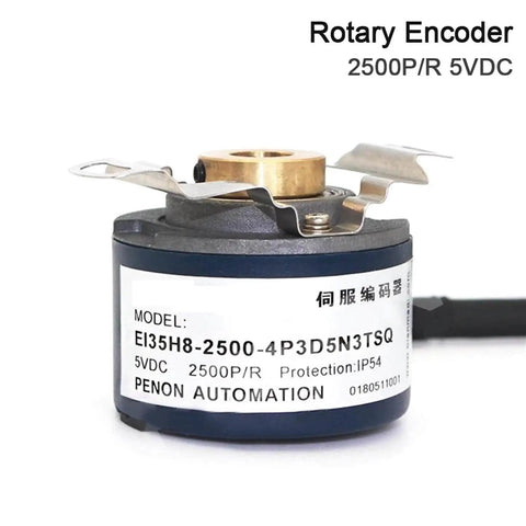 Beefed Up Pro Grade 2500P R Servo Motor Encoder 5V DC EI35E9 2500 Series with 4P3D5N3TSI Connector for CNC Machines