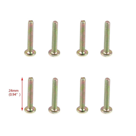 Eight 24mm screws for 4 Pcs Antique Brass Bail Drawer Pulls Oval Drop Swing Handles For Dresser And Cabinet installation