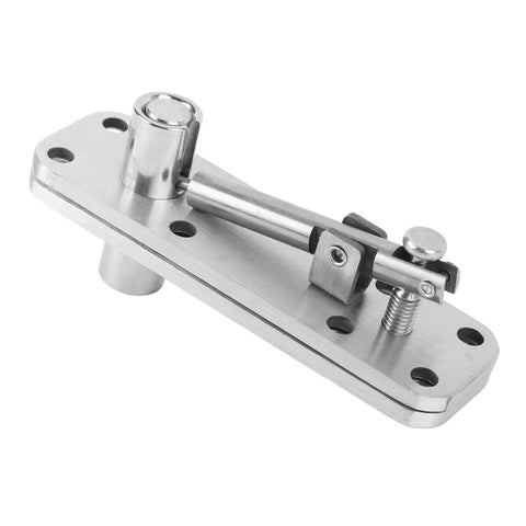 Hidden Stainless Steel Door Hinges For Wood Doors And Bookcases, Heavy Duty 360 Degree Pivot With Adjustable Extension, close-up