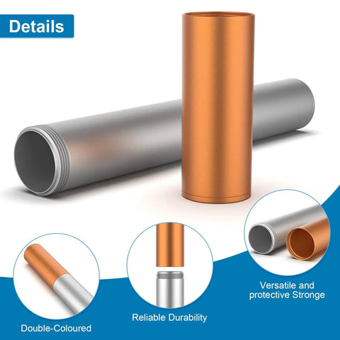 14 Inch Aluminum Welding Rod Storage Tube Airproof And Waterproof Canister For Tungsten Electrodes With Durable Orange Finish