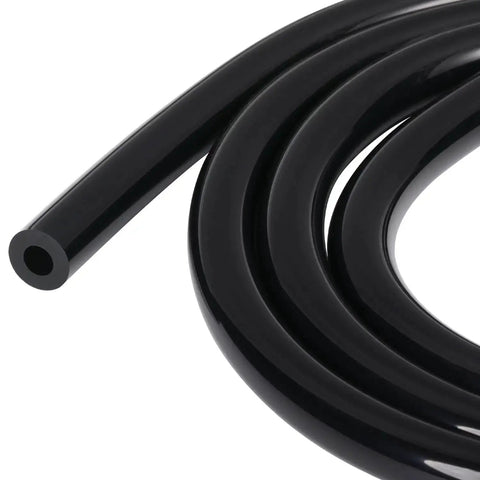 Silicone Vacuum Hose 6mm ID 12mm OD 20 Feet Black Heavy Wall Flexible Tubing For Vacuum Lines FDA Compliant No Smell Non Toxic Eco Friendly 130 PSI Max Pressure