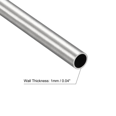 uxcell 304 stainless steel tube, 10mm OD × 1mm wall, 400mm length capillary tubing