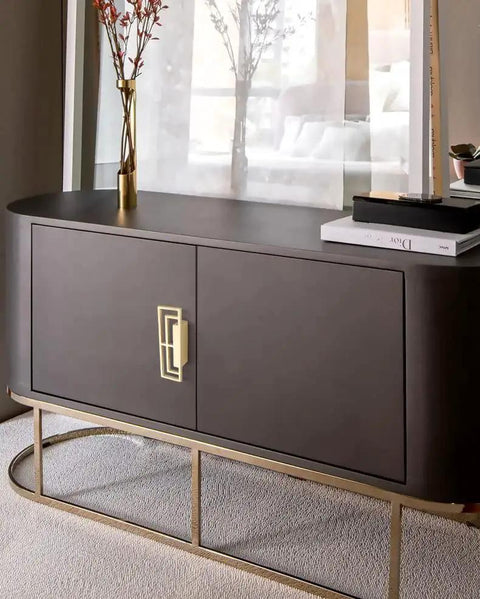 4 Pieces 3.93 Inch Gold Zinc Alloy Cabinet Handles With Hollow Geometric Design for modern cabinet doors