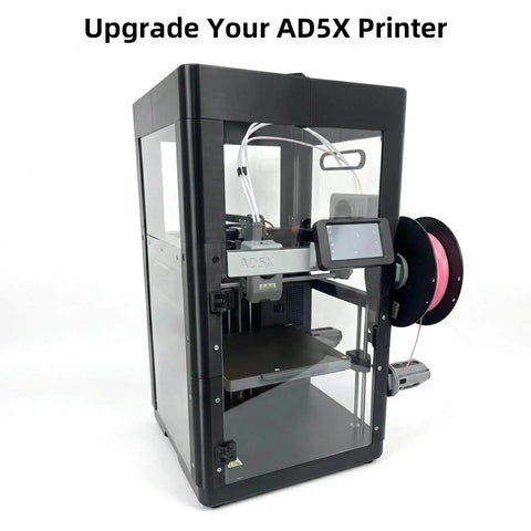 Upgraded Enclosure Kit For Falshforge AD5X 3D Printer with acrylic panels and screw accessories, front view