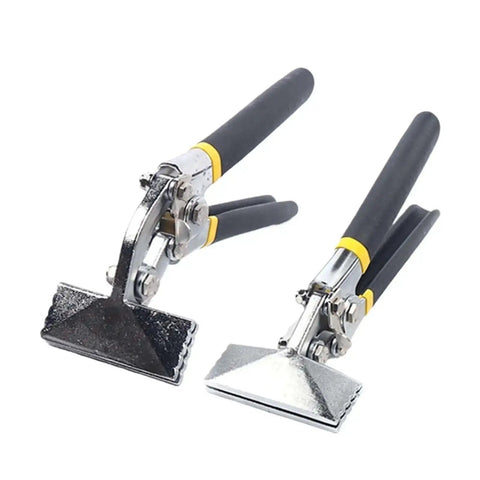 2 Piece Sheet Metal Bending Pliers Set With Three And One Quarter Inch Flat Jaw For Bending Seaming And Forming Metalwork Hand Seamer