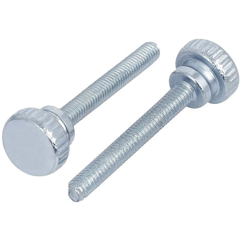 10 Pcs Knurled Thumb Screws M4 x 6mm For TV And Monitor Mounts VESA Screws Fully Threaded Zinc Plated Round Knurled Head Grip Fasteners