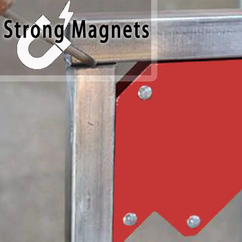 Close-up of Magnetic Welding Holder Set 6 Pieces With Fixed Angle Soldering Positioner showing corner support
