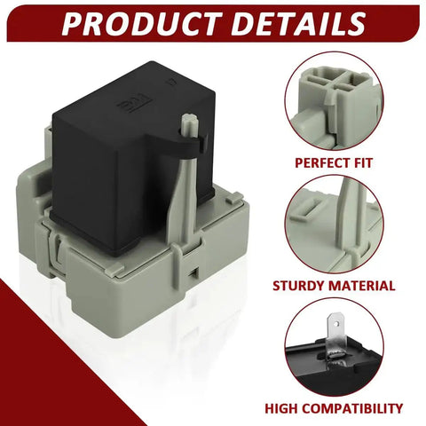 Refrigerator Start Relay And Capacitor Kit For Embraco QD TSD2 Compressor Compatible With Whirlpool Kenmore Models, detailed view