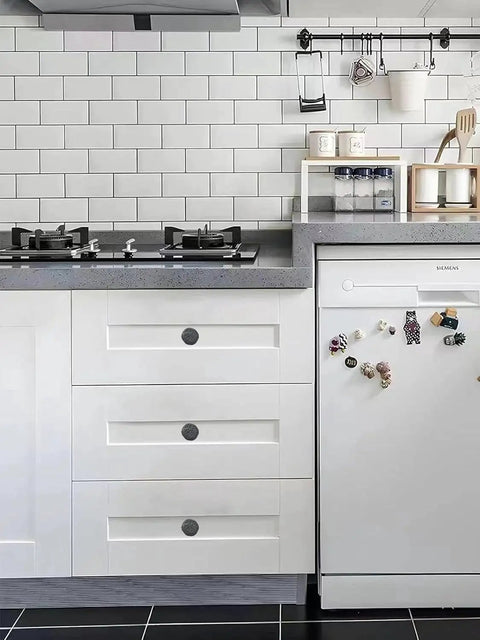 Modern kitchen cabinets with Set of 10 Rustic 1-1/2 Inch Black Iron Cabinet Knobs, Vintage Farmhouse Style
