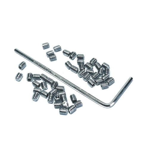 50 Piece M2.5 X 3mm Stainless Steel 304 Set Screws Hex Socket Allen Head Kit With 1.2mm Allen Wrench Heavy Duty Fasteners