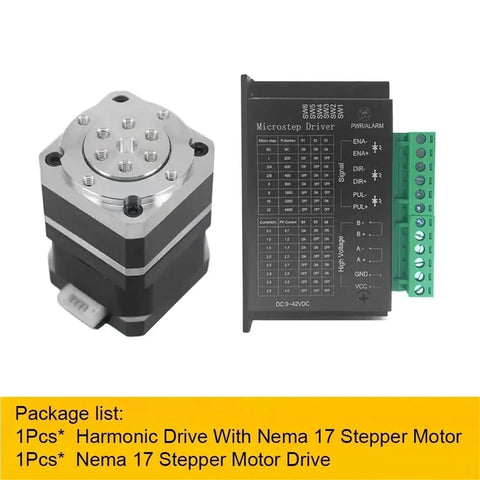 Harmonic Drive High Precision Strain Wave Gear Reducer Rotary Actuators For Industrial Robots Pro Grade Motor Drive Kit with Nema 17 Stepper Motor