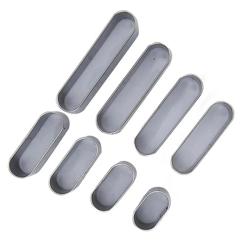 Display of dies from Pro Grade 8 Piece Leather Hole Punch Set With High Carbon Steel Punch Dies, durable crafting kit for DIY projects.