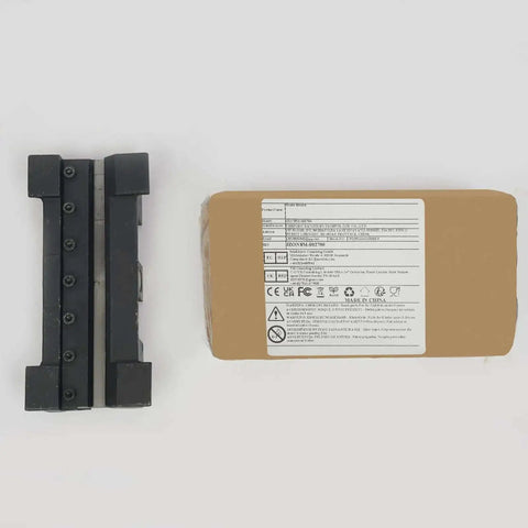 Magnetic Brake Bender Attachment for Vise, 8 Inch Metal Bender Tool With 90 Degree Bends And 5 Press Fingers, boxed and unboxed view.
