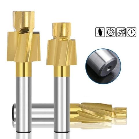 Heavy Duty HSS Counterbore End Mill For Metal Milling With Pilot Hole Cutter, Precision Ground For Copper, Aluminum, Tool Steel, Cast Iron - M10.3x16.8x12x74