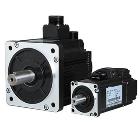 AC Servo Motor Kit with Drive for 180 Millimeter Frame 24V DC Includes Brake and Encoder 4.4 Kilowatts 28 Newton Meters Torque