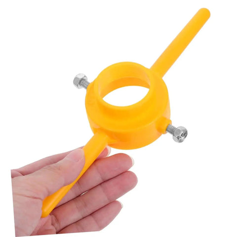 Yellow die handle from Two Piece NPT Threading Tool Kit For Home Garage DIY ABS Threader Die Set Easy To Use Plumbing Thread Tools