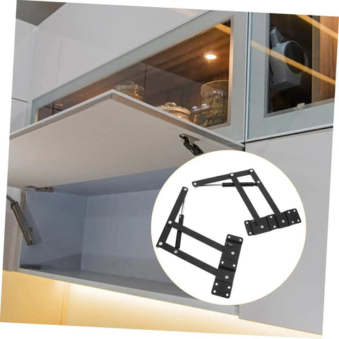 Heavy Duty Lift Up Hinge Self Closing Spring Hinges 1 Pair For Drop Leaf Tables Cabinets Easy Install Folding Lid Support