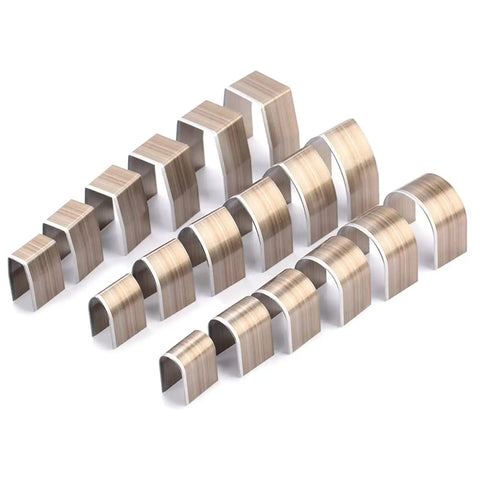 Leather Hole Punch Set With Half Round End Punches, 3 Shapes displayed on white background