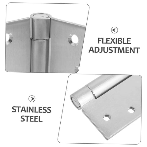 Adjustable Stainless Steel Heavy Duty Self Closing Door Hinges for Residential and Garage Use With Quiet Mechanism and Smooth Operation