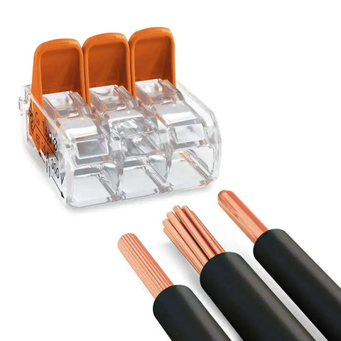 Go To Connection Terminal Set With 225 Pieces And 4 Mounting Adapters For All Conductor Types In L Boxx Mini Case With Quick Clamp System featuring terminals and wires.