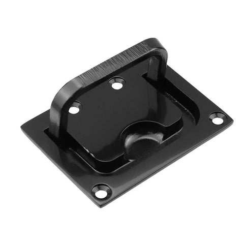 2 Pack 316 Stainless Steel Flush Pull Handle Black Recessed Hatch for Deck Marine Cabinet Durable Rust Resistant