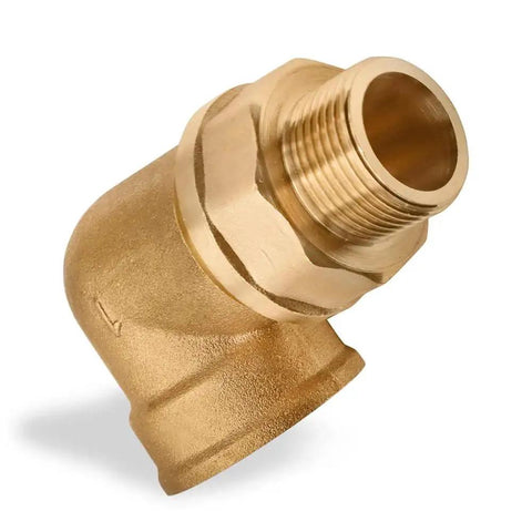 Brass Adapter Nipple Three Quarters Inch Male To One Inch Female Pipe Fitting NPT Connector For Plumbing Durable Tight Sealing Reducer
