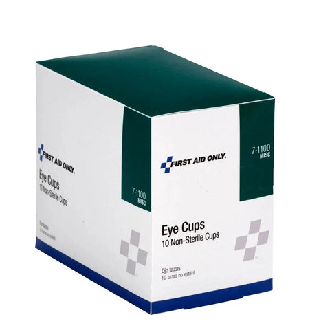 Box of non sterile eye cups for eye wash 10 pack ideal for standalone first aid or refilling your first aid kit by First Aid Only