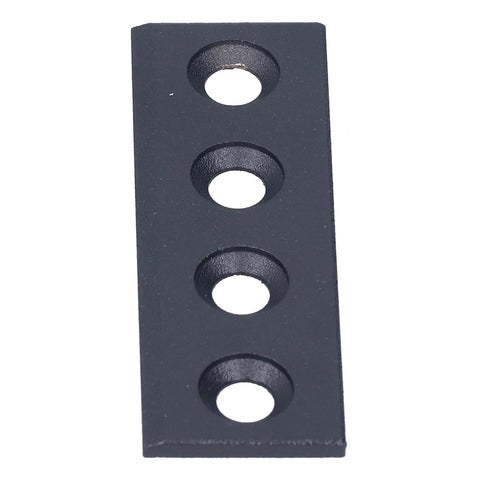 Heavy Duty Carbon Steel Barn Door Track Connector Plate For Sliding Doors, Solid Support With Easy Install Kit, 8x2.7cm