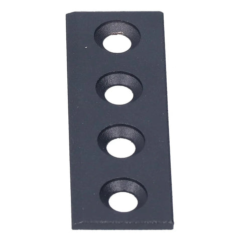 Four Hole Fixation Connector Plate Kit For Sliding Doors Carbon Steel Barn Door Hardware 8x2.7cm Plate